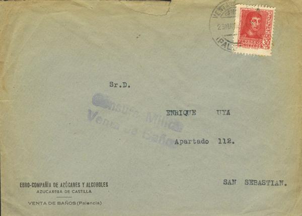 0000014928 - Zona Nacional. Censura Militar Bando Nacional