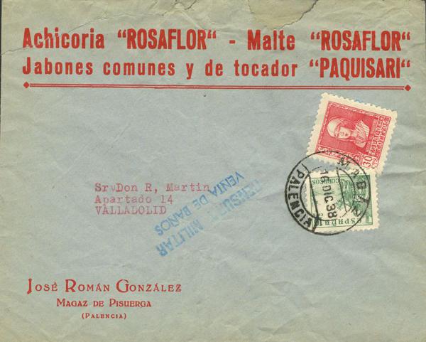 0000014929 - Zona Nacional. Censura Militar Bando Nacional