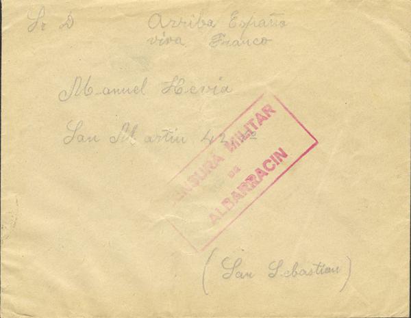 0000015012 - Zona Nacional. Censura Militar Bando Nacional