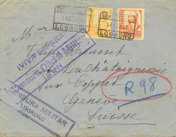 0000015544 - Zona Nacional. Bando Nacional Correo Certificado