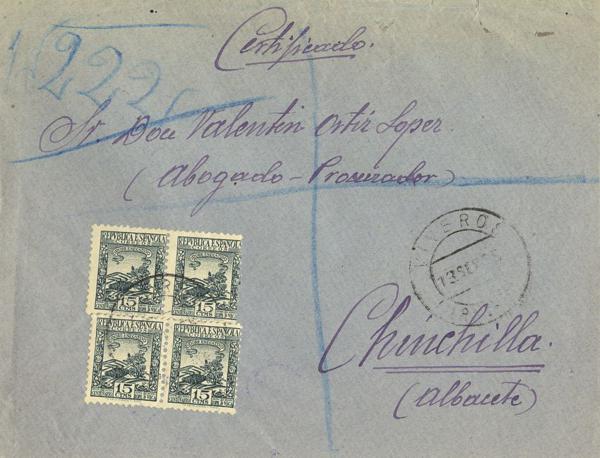 0000015825 - España. República Española Correo Certificado