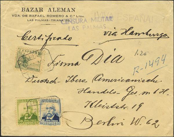 0000016019 - Zona Nacional. Bando Nacional Correo Certificado