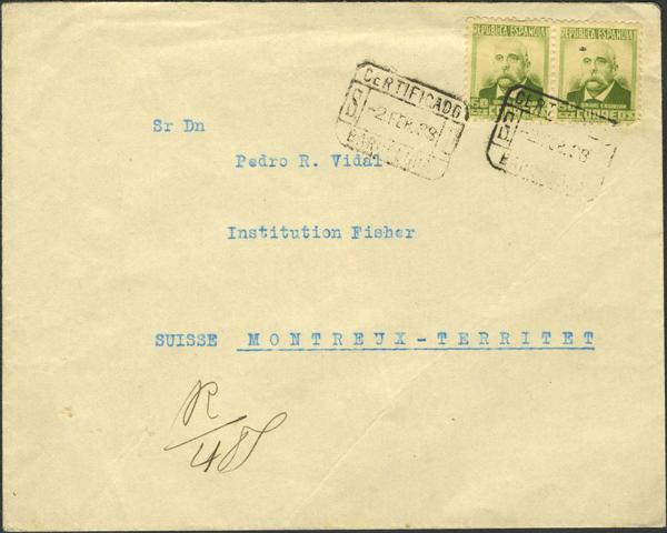 0000016065 - España. República Española Correo Certificado