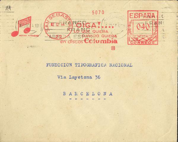 0000016069 - Other sections. Roller Postmark / Mechanical Franking