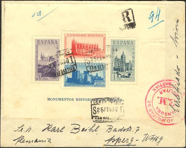 0000017308 - Zona Nacional. Bando Nacional Correo Certificado