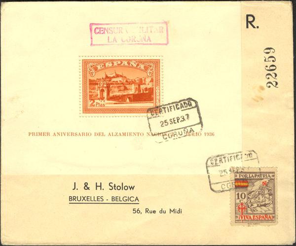 0000017617 - Zona Nacional. Bando Nacional Correo Certificado