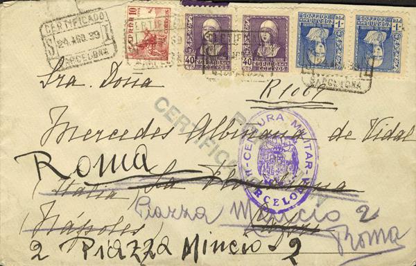 0000018954 - Zona Nacional. Bando Nacional Correo Certificado