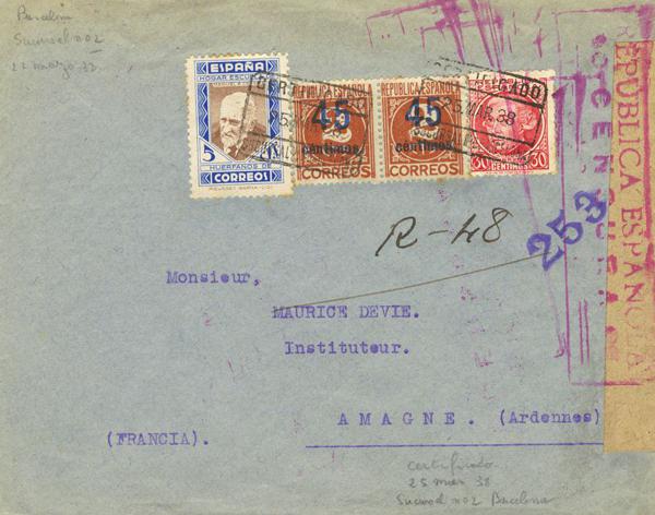 0000020206 - Zona Republicana. Bando Republicano Correo Certificado