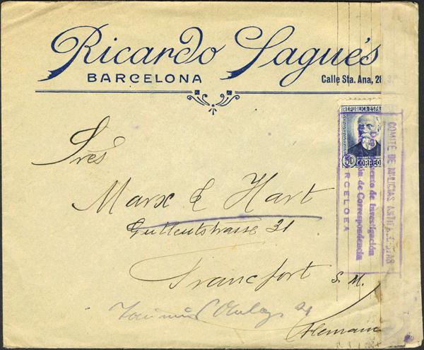 0000022164 - Zona Nacional. Censura Militar Bando Nacional