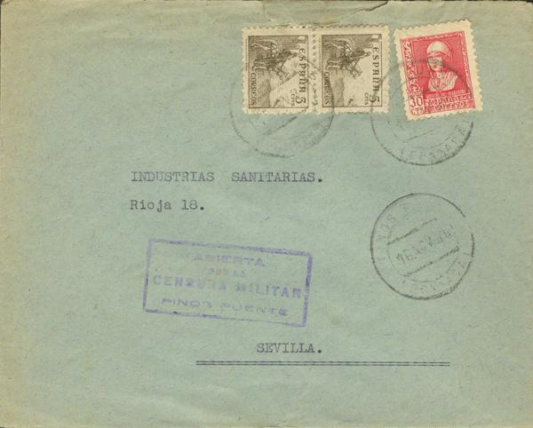 0000026210 - Zona Nacional. Censura Militar Bando Nacional