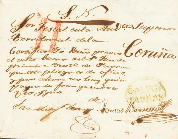 0000027316 - Galicia. Prephilately