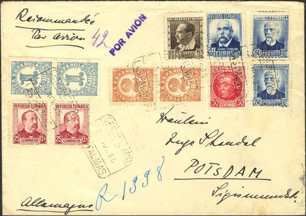 0000027989 - España. República Española Correo Certificado