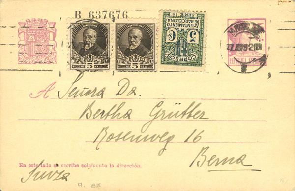 0000029712 - Entero Postal. Oficial