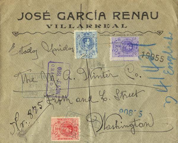 0000030269 - Spain. Alfonso XIII Registered Mail