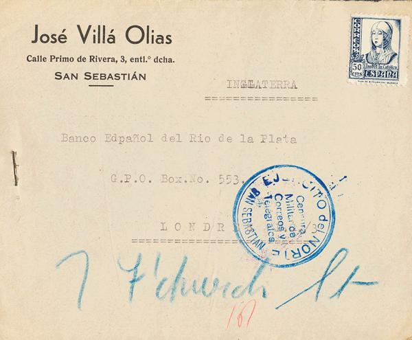 0000031068 - Zona Nacional. Censura Militar Bando Nacional