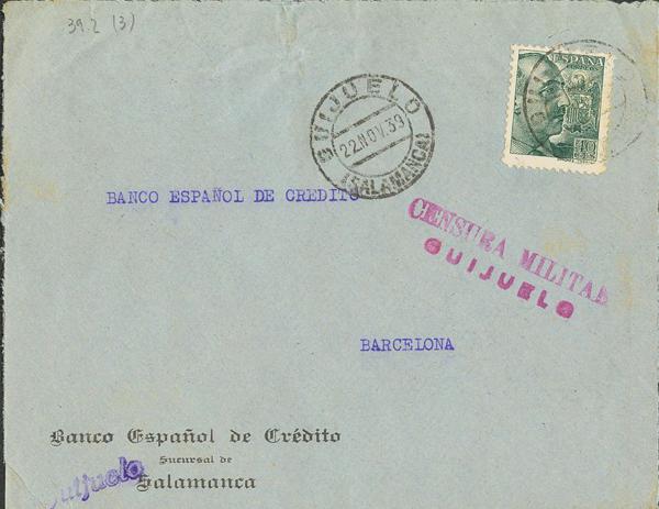 0000031167 - Zona Nacional. Censura Militar Bando Nacional