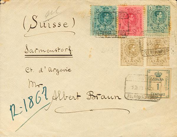 0000040323 - Spain. Alfonso XIII Registered Mail