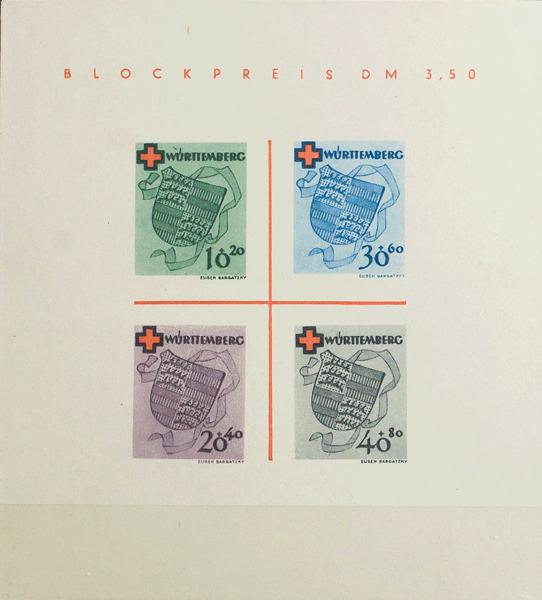 0000042644 - Wurtemberg. Hoja Bloque