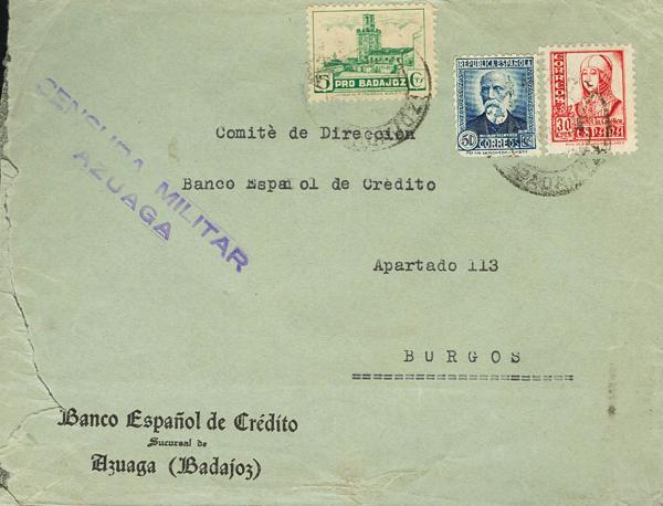 0000044958 - Zona Nacional. Censura Militar Bando Nacional