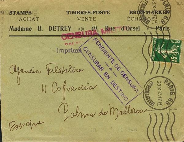 0000044977 - Zona Nacional. Censura Militar Bando Nacional