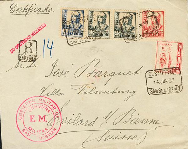 0000044980 - Zona Nacional. Bando Nacional Correo Certificado