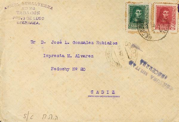 0000048724 - Zona Nacional. Censura Militar Bando Nacional