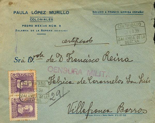 0000048759 - Zona Nacional. Censura Militar Bando Nacional