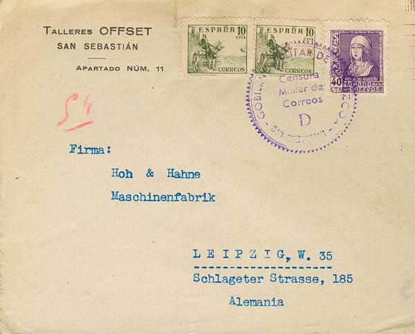 0000048857 - Zona Nacional. Censura Militar Bando Nacional