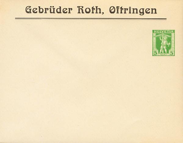 0000053237 - Suiza. Entero Postal Privado