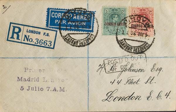 0000055164 - Spain. Alfonso XIII Air Mail