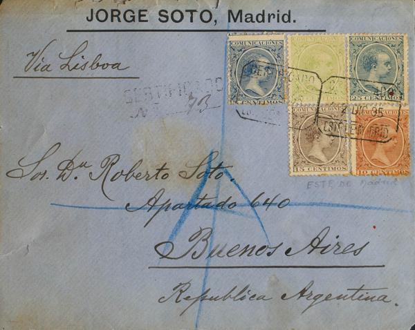 0000055789 - Spain. Alfonso XIII Registered Mail
