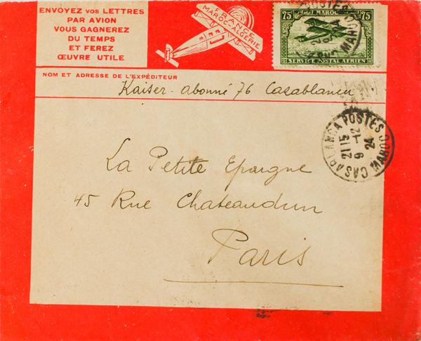 0000058286 - Marruecos Francés. Aéreo