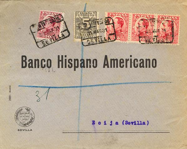 0000060165 - Spain. Alfonso XIII Registered Mail