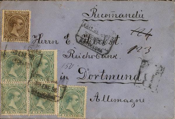 0000060337 - Spain. Alfonso XIII Registered Mail
