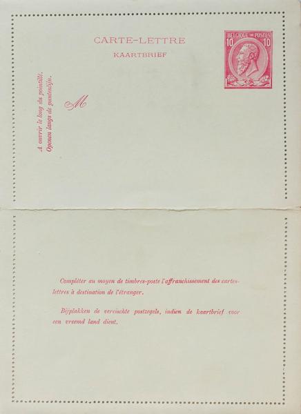 0000060462 - Bélgica. Entero Postal