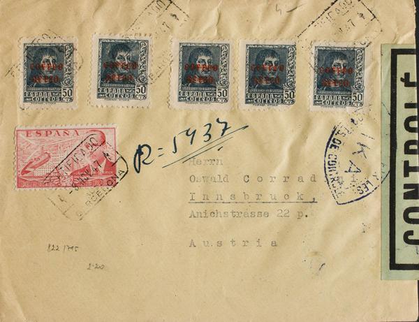 0000061081 - Zona Nacional. Bando Nacional Correo Aéreo