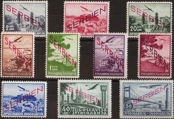 0000061459 - Serbia. Ocupación Alemana Aéreo