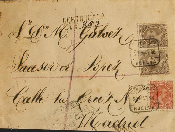 0000062724 - Spain. Alfonso XIII Registered Mail