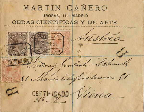 0000062922 - Spain. Alfonso XIII Registered Mail