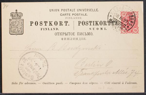 0000067559 - Finlandia. Entero Postal