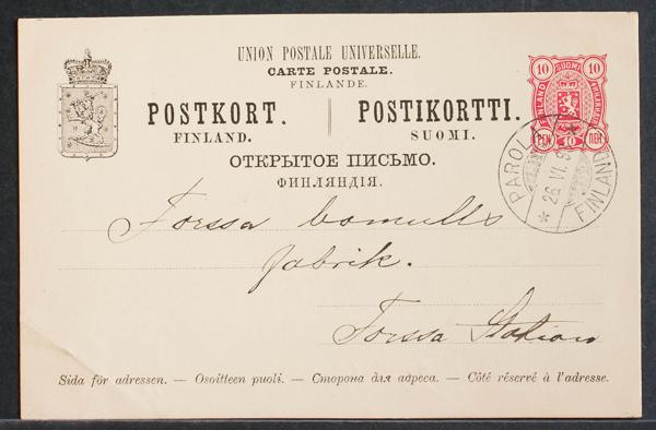0000067561 - Finlandia. Entero Postal