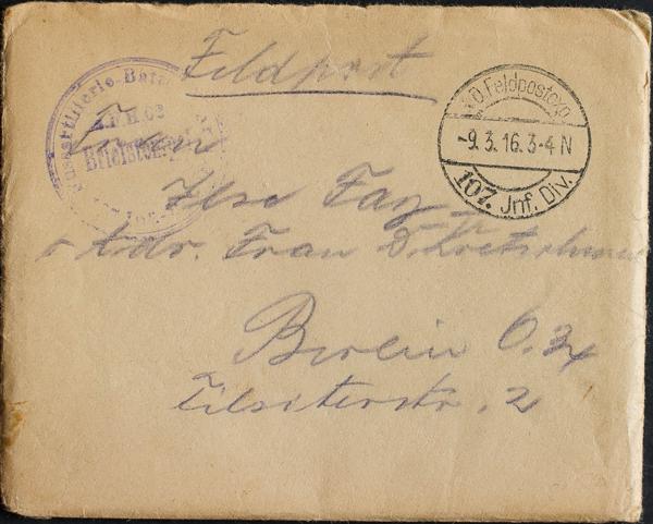 0000073315 - Alemania. Correo de Campaña / Militar