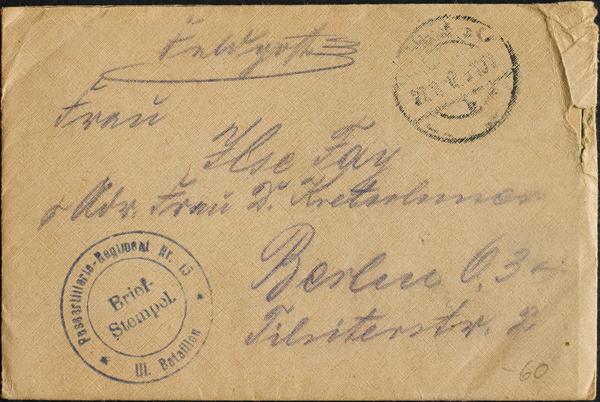 0000073316 - Alemania. Correo de Campaña / Militar