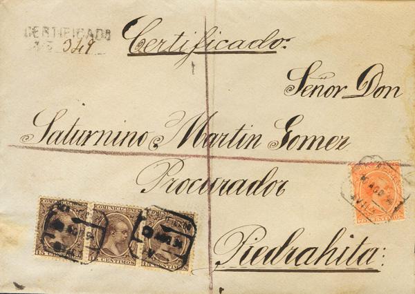 0000075117 - Spain. Alfonso XIII Registered Mail