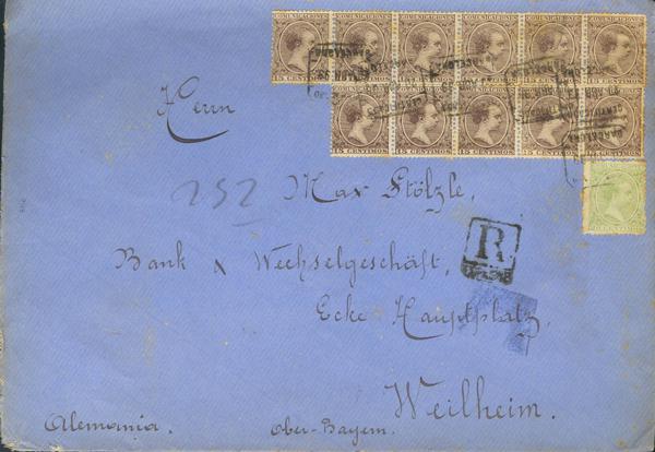0000079954 - Spain. Alfonso XIII Registered Mail