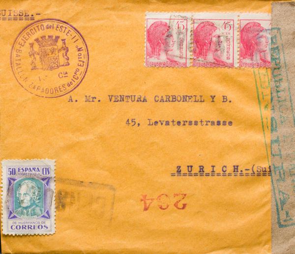 0000089561 - Zona Republicana. Bando Republicano Correo Certificado