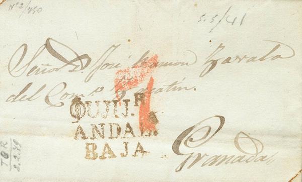 0000093956 - Andalusia. Prephilately