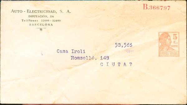 0000112820 - Entero Postal. Privado