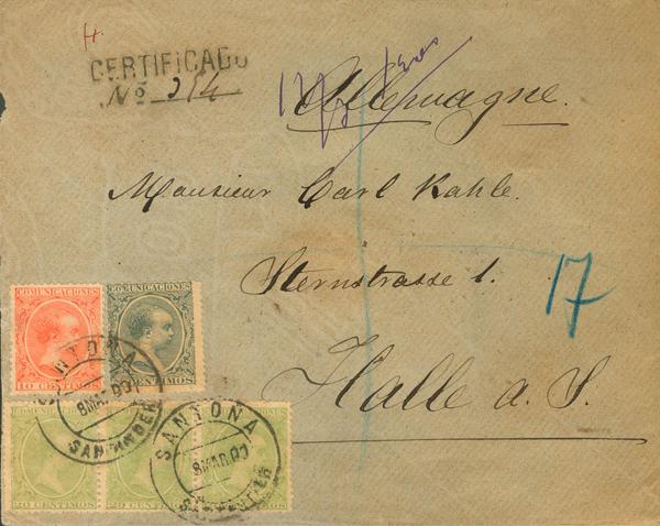 0000113883 - Spain. Alfonso XIII Registered Mail