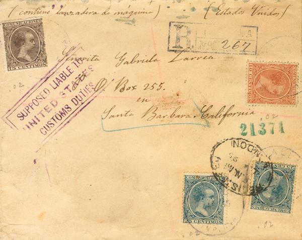 0000114162 - Spain. Alfonso XIII Registered Mail